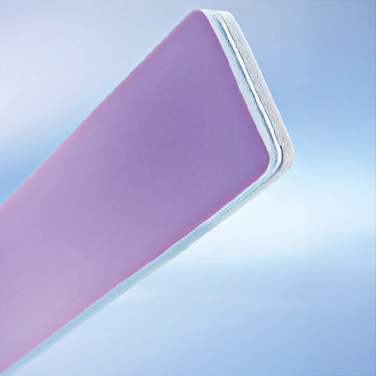 Polierfeile breit weiß/rosa