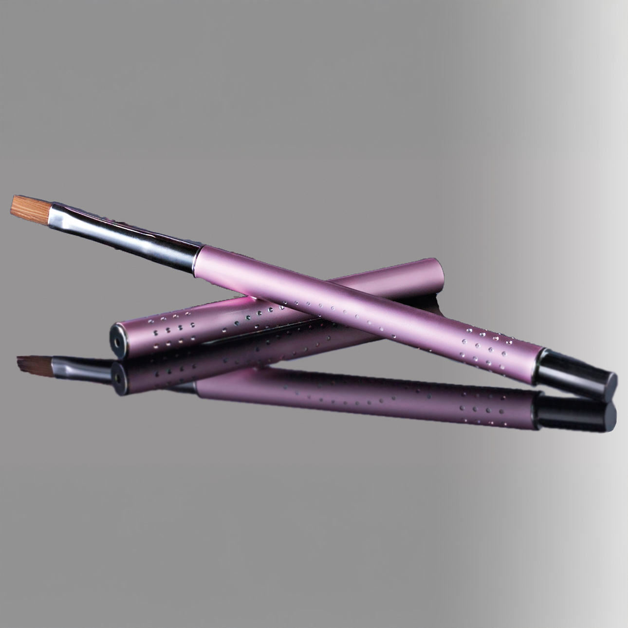 Strass Design Gel-Pinsel, rose Gr 6